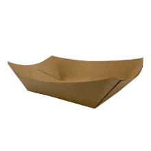 begreen boat tray brown ecokraft 245x165x57mm 1200ml product photo