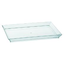 ACU18C Crystal Cubik plate, víztiszta téglalap alakú tálca 18x13cm termékfotó