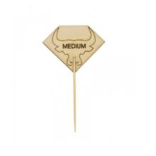 Steak marking stick 95 mm - MEDIUM - medium rare product photo