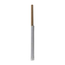 begreen papír szívószál, egyesével csomagolt, kraft, Ø8 mm, 230 mm termékfotó