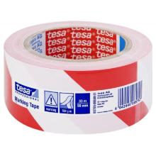 Tesa floor marking tape, red/white, 33mx50mm, product photo