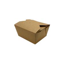 Food delivery paper box, kraft, brown, 600 ml, 90x110x60mm product photo