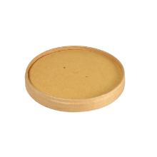 Duni 196032 Bowl Ronda paper lid with PLA coating, brown 350/550/750/950ml product photo
