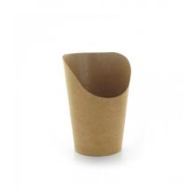 Chips, Tortilla, Wraps funnel - H:160 mm &Oslash;60 mm - brown product photo
