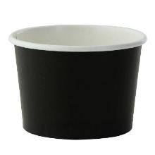 Papírtégely - fekete - 130 ml Ø74 mm (21500047) termékfotó
