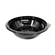 Salátás tál, fekete PET Ø140mm M:45mm 400ml (tető: C00490) termékfotó