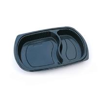 Grand Chef ov&aacute;lis t&aacute;lca 2 r&eacute;szes PP fekete 255x185x35 mm CV80B term&eacute;kfot&oacute;