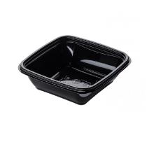 Dishy sz&ouml;gletes t&aacute;l PET fekete 125x125x52mm 375ml term&eacute;kfot&oacute;