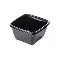 Dishy square bowl PET black 125x125x66mm 500ml product photo