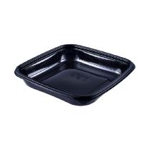 Dishy sz&ouml;gletes nagy t&aacute;l PET fekete 190x190x32mm 500ml (tető: 22200051) term&eacute;kfot&oacute;