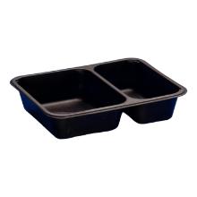 Mozaik t&aacute;lka PP 2 r&eacute;szes fekete 590+500ml 227x178x41mm (D-9510C) term&eacute;kfot&oacute;