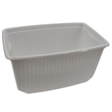 Square bottom 1000 ml PP white product photo