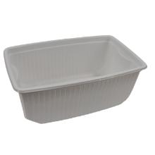 Square bottom 750 ml PP white product photo