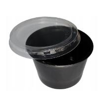 KIÁRUSÍTÁS Öntetes alj 80 ml PP fekete K-708 (GuillinPL) (tető: 22400097) termékfotó