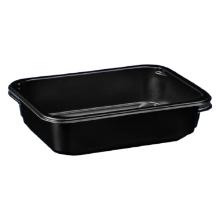 F&oacute;li&aacute;zhat&oacute; gasztro t&aacute;lca PP fekete 187x137x18mm 350 ml (GuillinPL) (tető:W2/601) term&eacute;kfot&oacute;