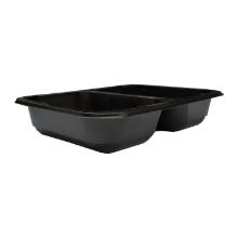 F&oacute;li&aacute;zhat&oacute; gasztro t&aacute;lca 2r&eacute;szes PP fekete 187x137x36mm 500ml GuillinPL (W2/601) term&eacute;kfot&oacute;