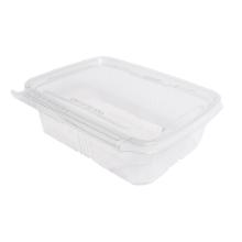 KIÁRUSÍTÁS Egyszer lezárható doboz tetővel víztiszta RPET 750ml 144 x 185 x 57mm termékfotó