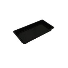 Sushi tray - 176x96x20 mm - PET black (lidis PL) (lid: 23600002) product photo