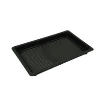 Sushi t&aacute;lca - 220 x 140 x 20 mm - PET fekete (Coveris PL) (tető: 23600016) term&eacute;kfot&oacute;