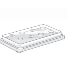 Tető paradicsomos edényre perforációval 248x160x25mm termékfotó