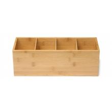 Duni 179999 Bambusz evőeszk&ouml;zt&aacute;lca multifunkci&oacute;s 36x14cm, 3 elv&aacute;laszt&oacute;val term&eacute;kfot&oacute;