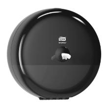 Tork 680008 SmartOne WC papír-adagoló, fekete, ABS műanyag, 26,9x26,9x15,6cm T8 termékfotó