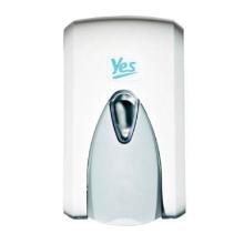 YES SZA500 foly&eacute;konyszappan adagol&oacute; 500 ml, ut&aacute;nt&ouml;lthető, feh&eacute;r, műanyag term&eacute;kfot&oacute;