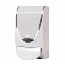 Deb-Stoko white chrome border dispenser for Refresh soaps, plastic, 1l product photo