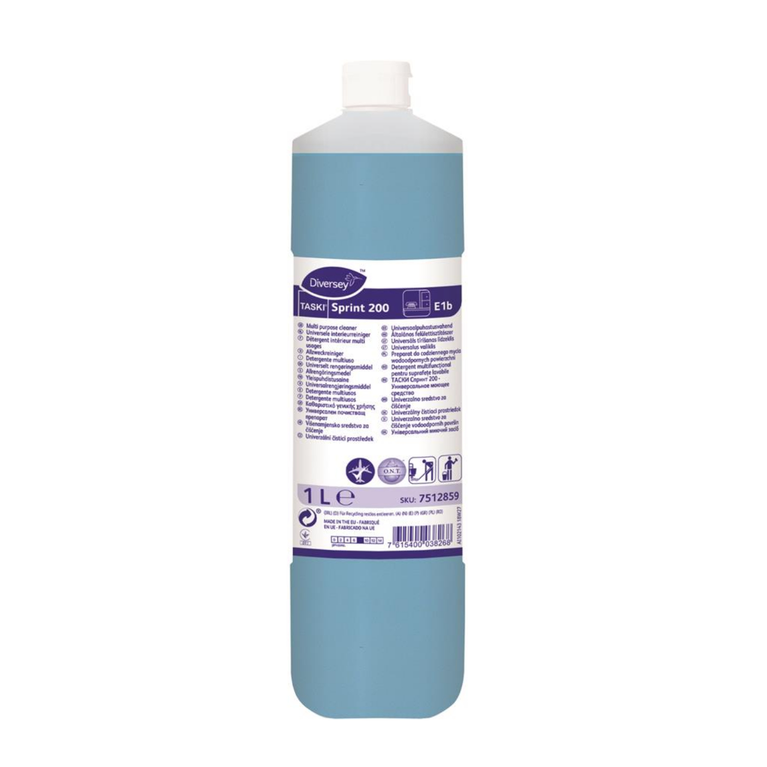 Diversey TASKI Sprint 200 alcohol surface cleaner 1L product photo