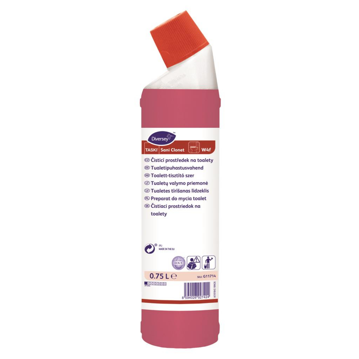 Diversey TASKI Sani Clonet hangyasavas WC tiszt&iacute;t&oacute;szer 750ml term&eacute;kfot&oacute;