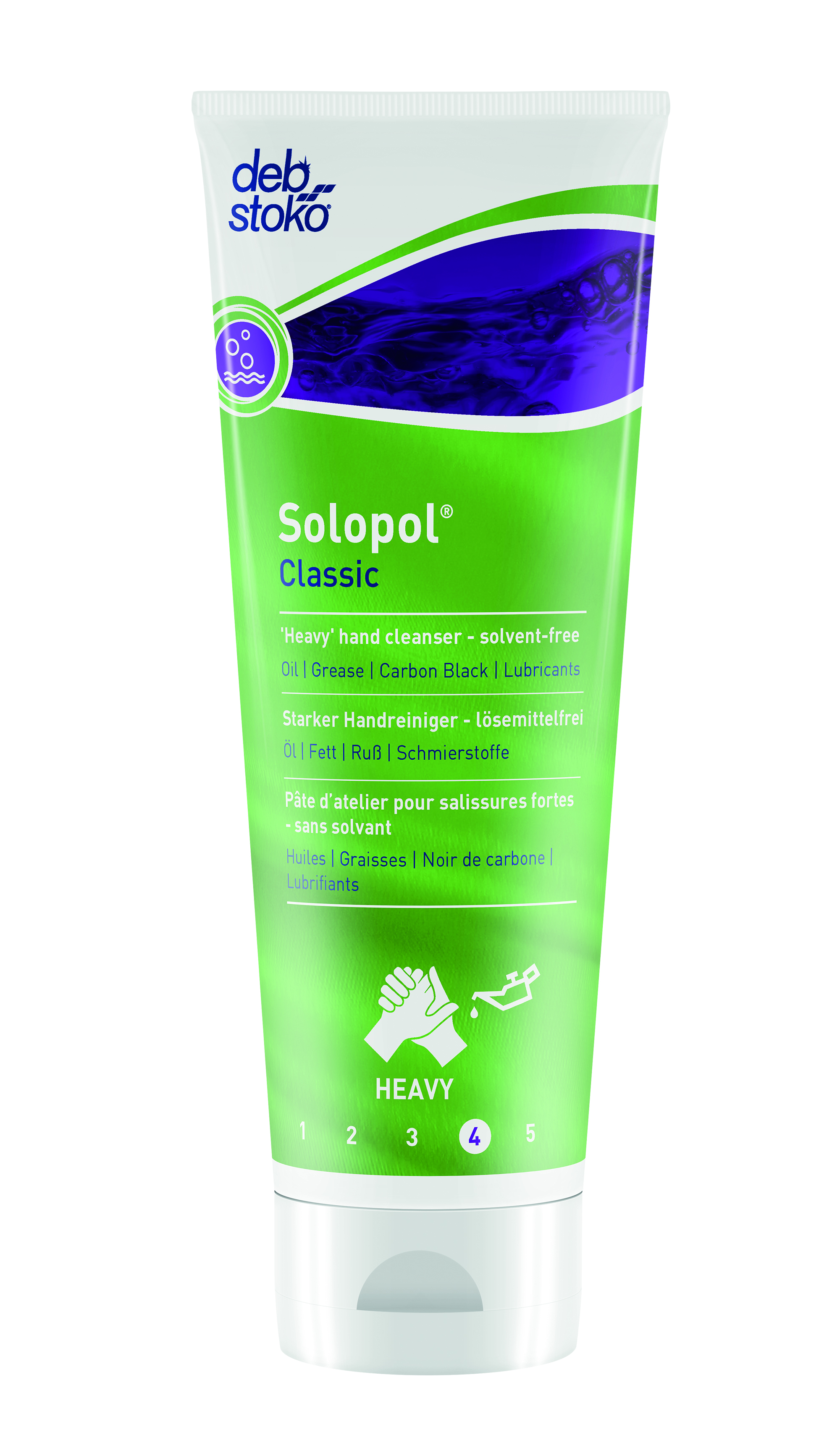 Deb-Stoko Solopol Classic k&eacute;ztiszt&iacute;t&oacute; olajos,zs&iacute;ros szennyeződ&eacute;sekre 250ml term&eacute;kfot&oacute;
