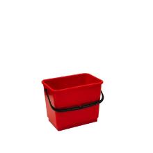 Filmop plastic bucket with plastic handle, red, 4L product photo
