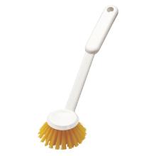 Haug 1584 dish brush round head PBT Ø0.35mm yellow strong bristle PP 25,5xØ7x6cm product photo