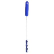Haug 81142 tube brush, blue PBT Ø0.35 strong bristle PP handle, 305xØ15mm product photo