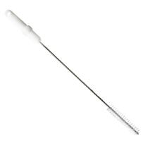 Haug 8123 tube brush, PBT &Oslash;0.50 strong white bristles, PP, white, 500x&Oslash;20mm product photo