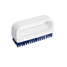 Haug 7122 nail brush handle, Nyl 6.6 medium strength blue bristle, 90x30x50mm product photo