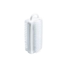 Haug 3170 double-sided hanging nail brush, NY6.6 Ø0.35mm, PS, white, 11x3.2x5cm product photo