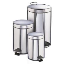 Filmop 00005835 Pois rozsdamentes, ped&aacute;los szemetes, belső mŰanyag tart&aacute;llyal,5L term&eacute;kfot&oacute;