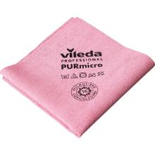 Vileda PURmicro Active piros mikrosz&aacute;las t&ouml;rlőkendő,38x35 cm,5 db/csomag term&eacute;kfot&oacute;