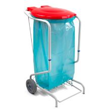 Filmop lid with hinge, for cleaning trolley, round, red product photo