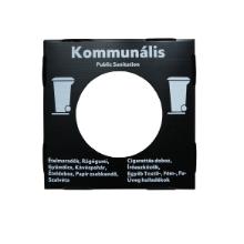 Plastic lid for black (MUNICIPAL) selective waste bin product photo