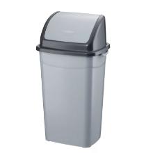 Planet billenőfedeles szemetes, műanyag, sz&uuml;rke/antracit, 70L term&eacute;kfot&oacute;