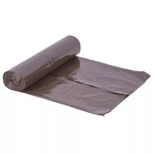 PE garbage bag, brown, 30mk, 70x110 cm, 120L, 100 pcs/pack product photo