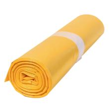 DISCONT.! PE garbage bag, yellow, 30mk, 70x110 cm, 120L, 100 pcs/pack product photo