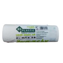 BIO szemeteszsák komposztálható 60L 600x750x0,018mm 10db/tekercs OK HOME compost termékfotó
