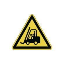 Padl&oacute;jel&ouml;lő 3sz&ouml;g targonca piktogram, s&aacute;rga/fekete, flexibilis term&eacute;kfot&oacute;