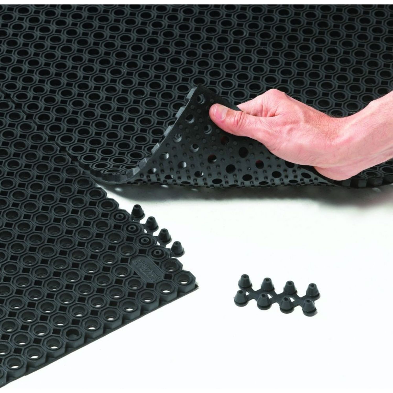 Notrax 599 Oct-O-Flex k&uuml;lt&eacute;ri szennyfog&oacute;szőnyeg, fekete, 100x150cm term&eacute;kfot&oacute;