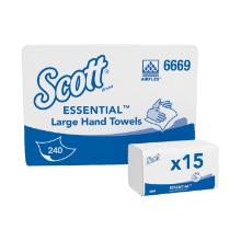 KC 6669 Scott Xtra Interfold hajtogatott k&eacute;zt&ouml;lő, Airflex 1r&eacute;teg feh&eacute;r 31,5x20cm term&eacute;kfot&oacute;