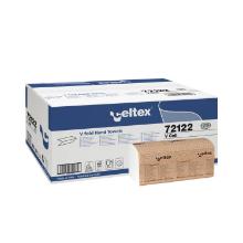 Celtex C72122 V-Trend,folded hand towel, cell, white, 2r, 25cmx21cm product photo