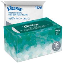 KC 1126 Kleenex Ultra Soft Pop-Up &ouml;sszehajtogatott k&eacute;zt&ouml;rlő,1 r&eacute;t,M,70 lap/doboz term&eacute;kfot&oacute;